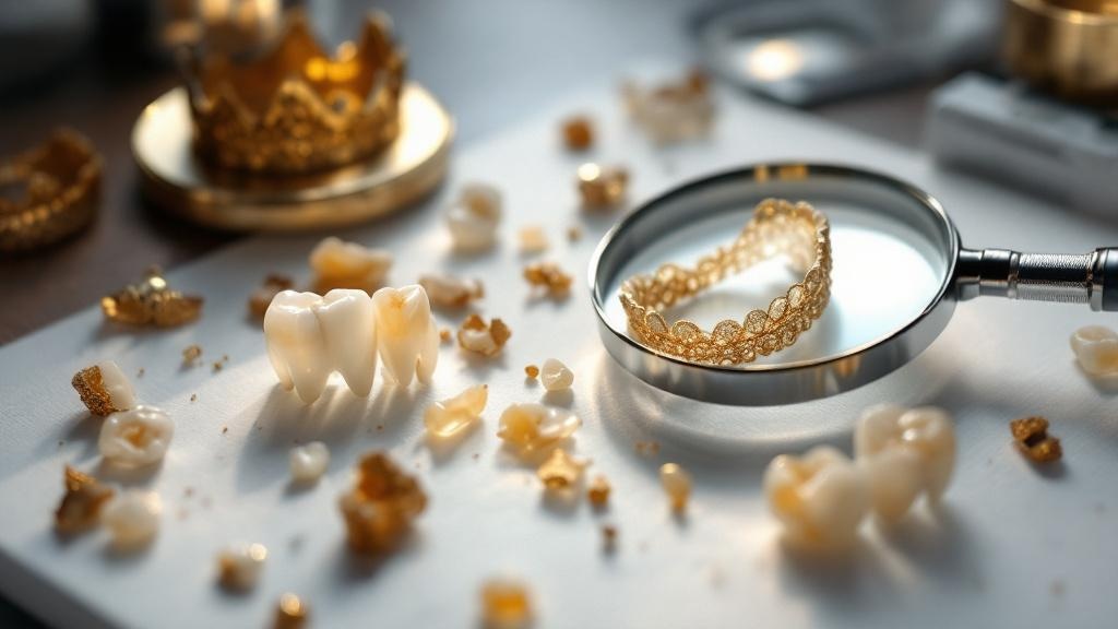 Zahngold mit zahnresten - natürlich – fachkundig bewertet von Antik Seider, DGuSV-zertifizierte Sachverständige