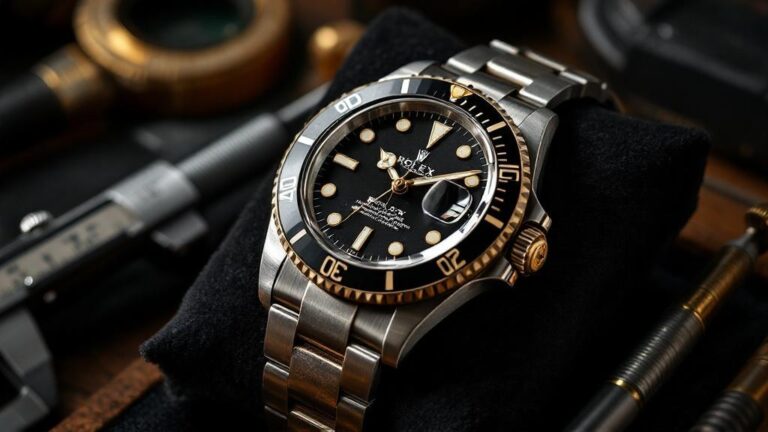 Luxuriöse Taucheruhr mit schwarzem Zifferblatt